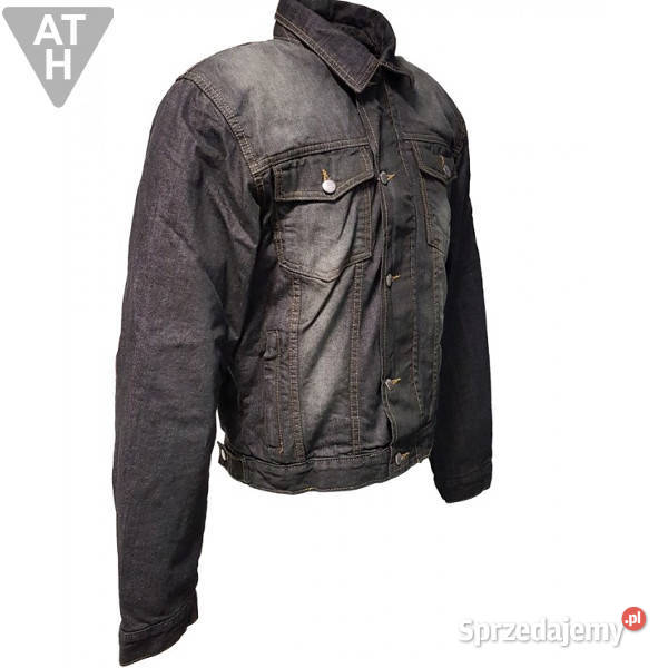 JEANSOWA KURTKA MOTOCYKLOWA ARAMID CZARNA Mrągowo