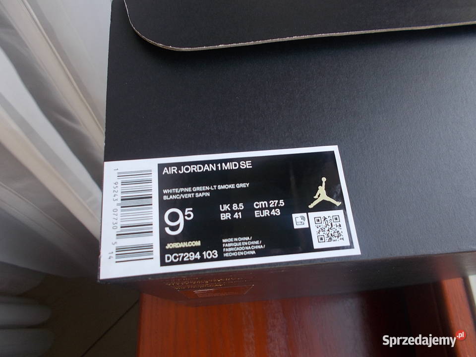 r Eur 43 Nike JORDAN 1 Mid SE Grey Green sprzedam