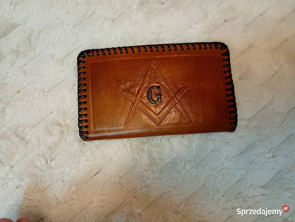 Real LeatherBrązowy Skórzany portfel z Londynu Kraków sprzedam