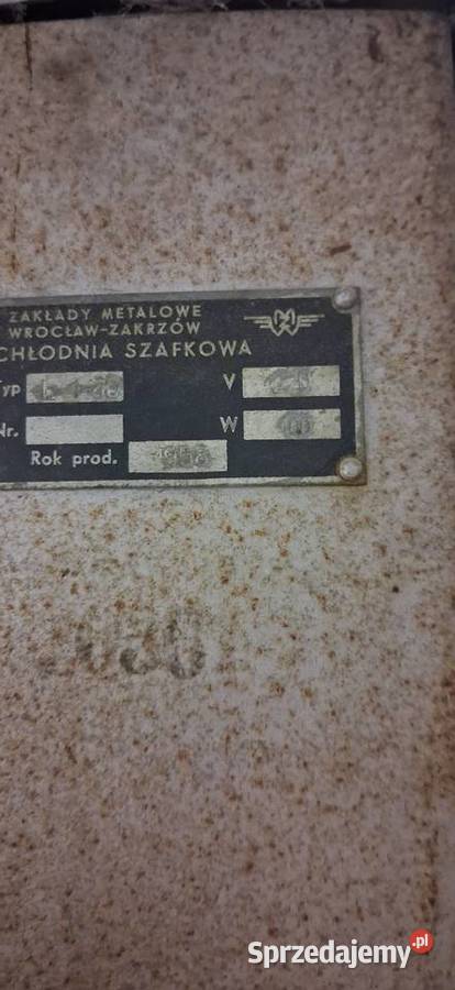 Lodówka z 1958 produkcji Antyki Łódź