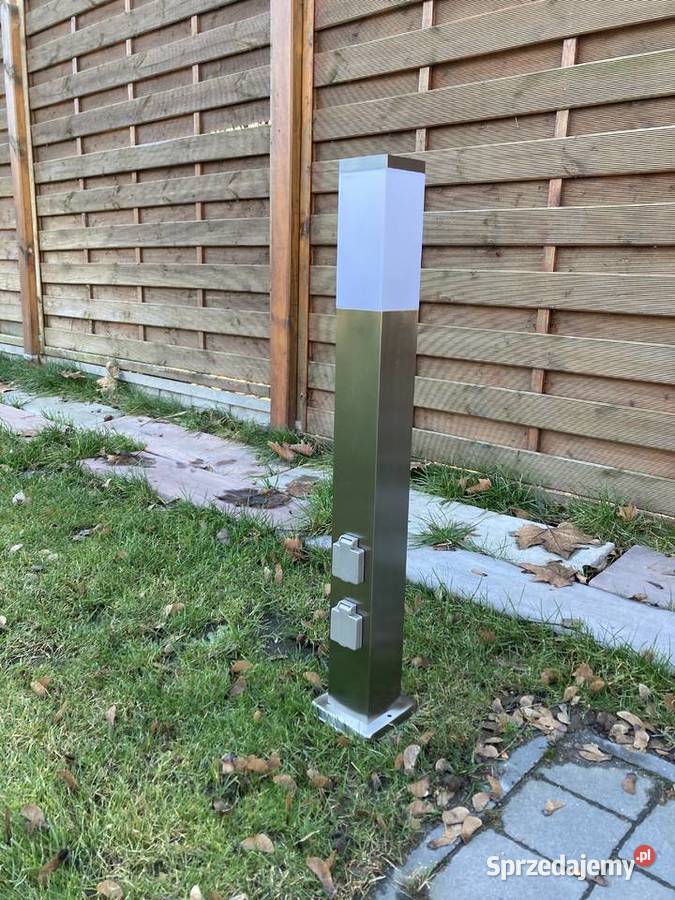 Lampa ogrodowa 80 z czujnikiem i dwoma gniazdami Oświetlenie Rokietnica