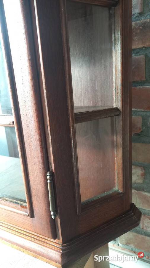 Witryna wisząca drewniana z półkami Szafka Gawroniec