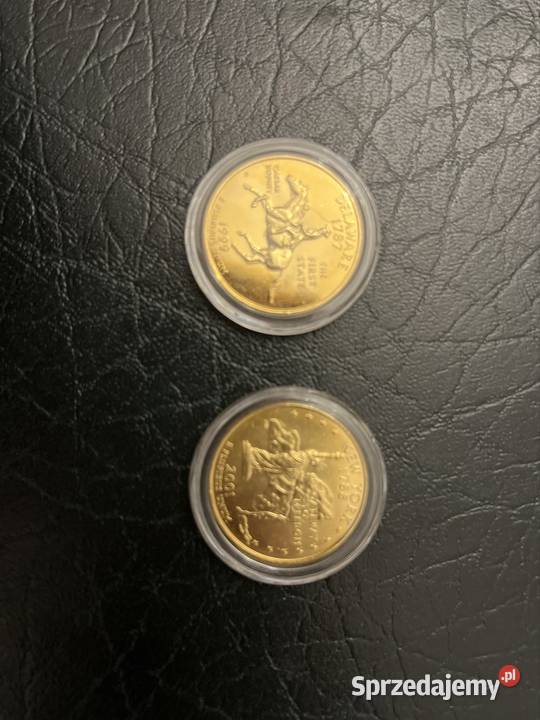 Dwie Złote monety Byków