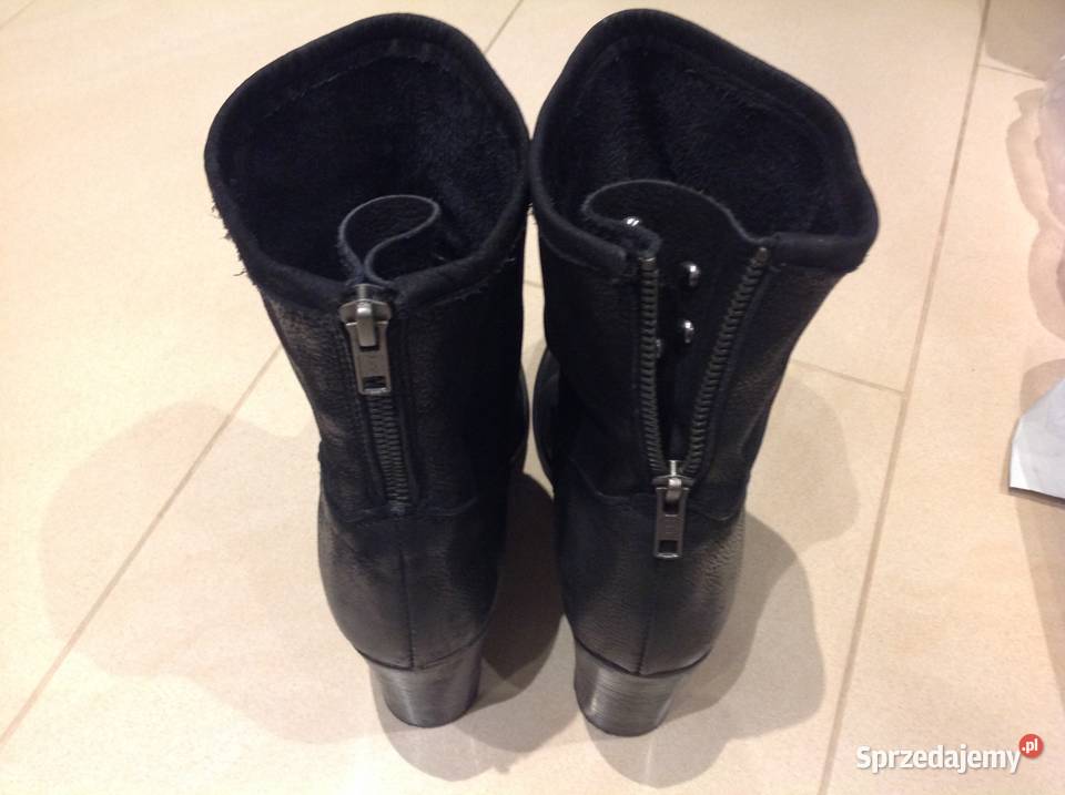 Czarne Botki Skórzane VENEZIA r 37