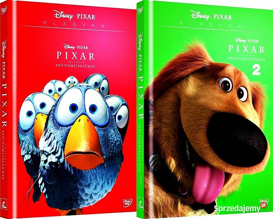 KOLEKCJA KRÓTKOMETRAŻÓWEK DISNEY PIXAR DVD KS 2 Kalisz sprzedam