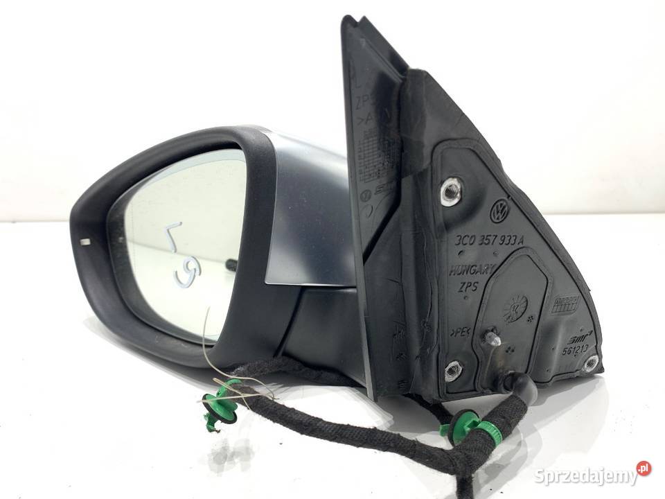 LUSTERKO LEWY VW PASSAT B7 Kombi 1015 Deepblack Części samochodowe