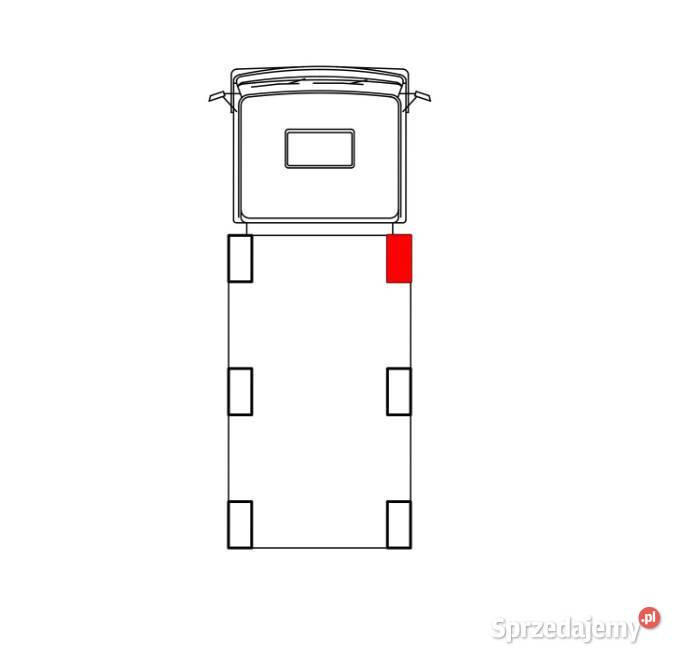 Słupek Blueline 600 mm IL przód prawy bez Przysieka Polska sprzedam