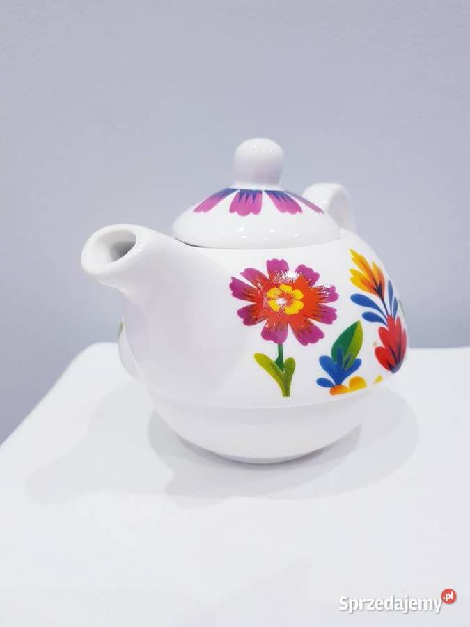 Ceramiczny imbryczek dzbanuszek do herbaty śląskie Dąbrowa Górnicza