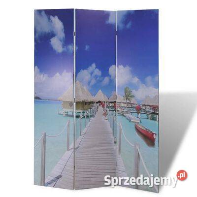 vidaXL Składany parawan 120x170 motyw mazowieckie Warszawa