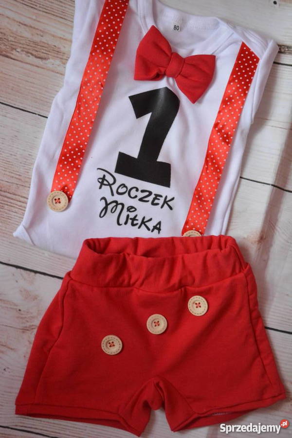 Komplet elegancik na roczek chrzest chłopca pomorskie Waćmierz