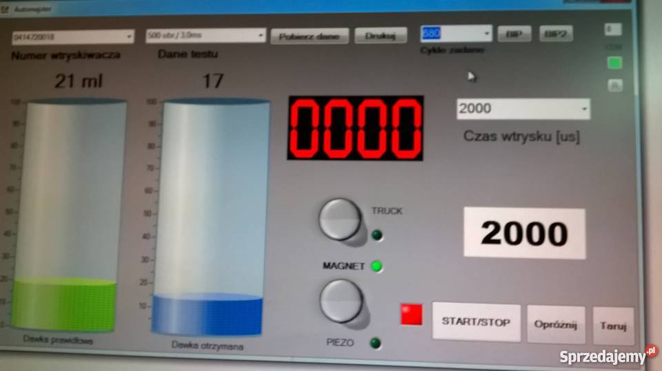 Stół probierczy do pompowtryskiwaczy ui 4 pin Cr