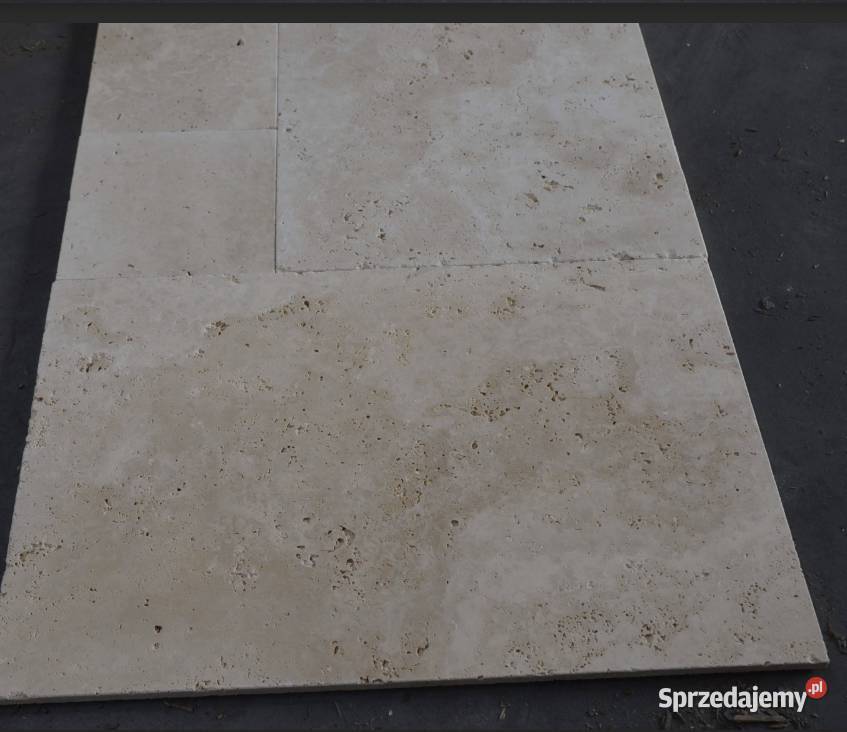 Płytki Trawertyn Light Premium bębnowany komplet Gdynia