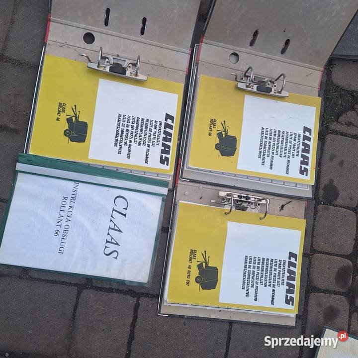 Instrukcja obsługi Katalog części prasa Claas dolnośląskie Wiązów
