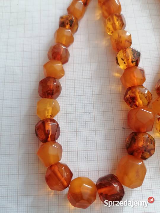 Naszyjnik Bursztyn Rękodzieło Vintage Białystok