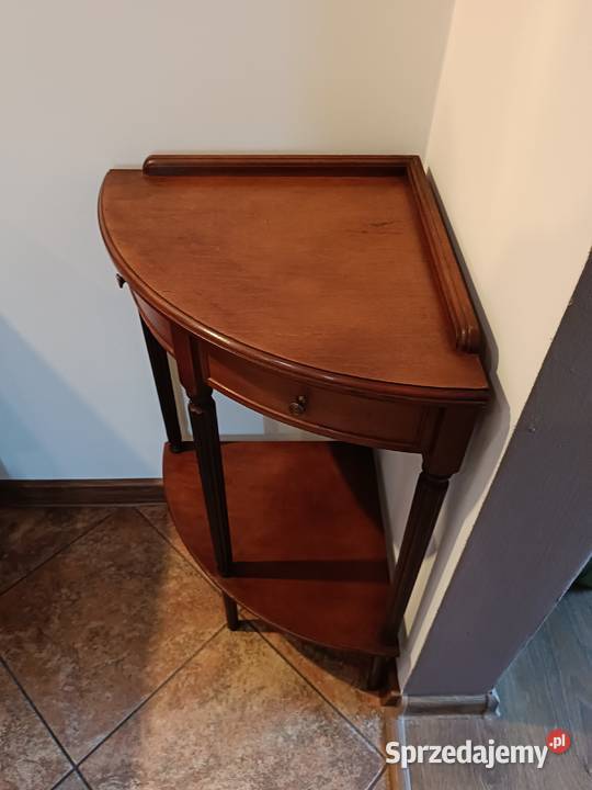 Stolik narożny drewniany ozdobny Lipno