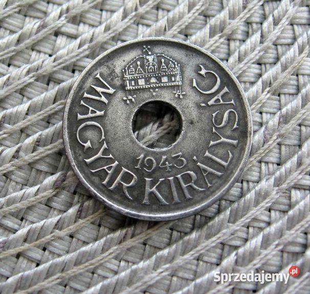 Węgry 20 Filler 1943r Cynk Kalisz