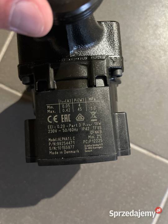 GRUNDFOS ALPHA 1L 2560 180mm wielkopolskie Krzyż Wielkopolski
