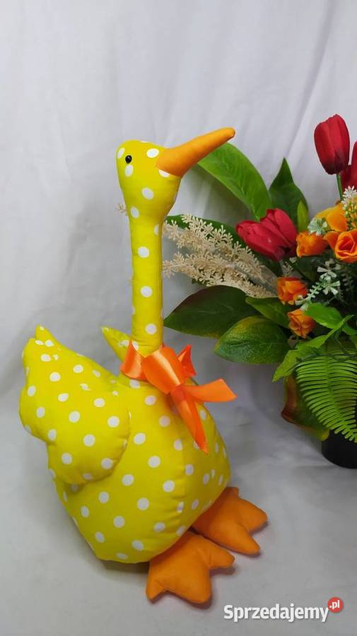 Gąski szyte ozdoby wielkanocne dekoracje wnętrz