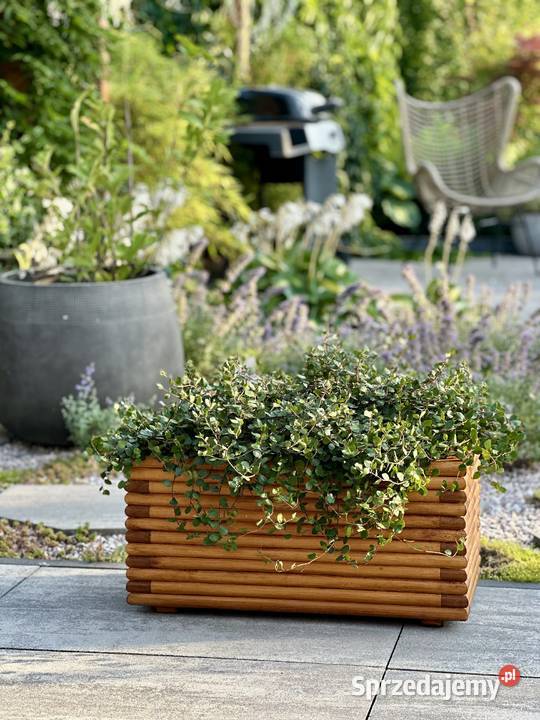 Donica drewniana podłużna 3D donica nowoczesna Kalety sprzedam