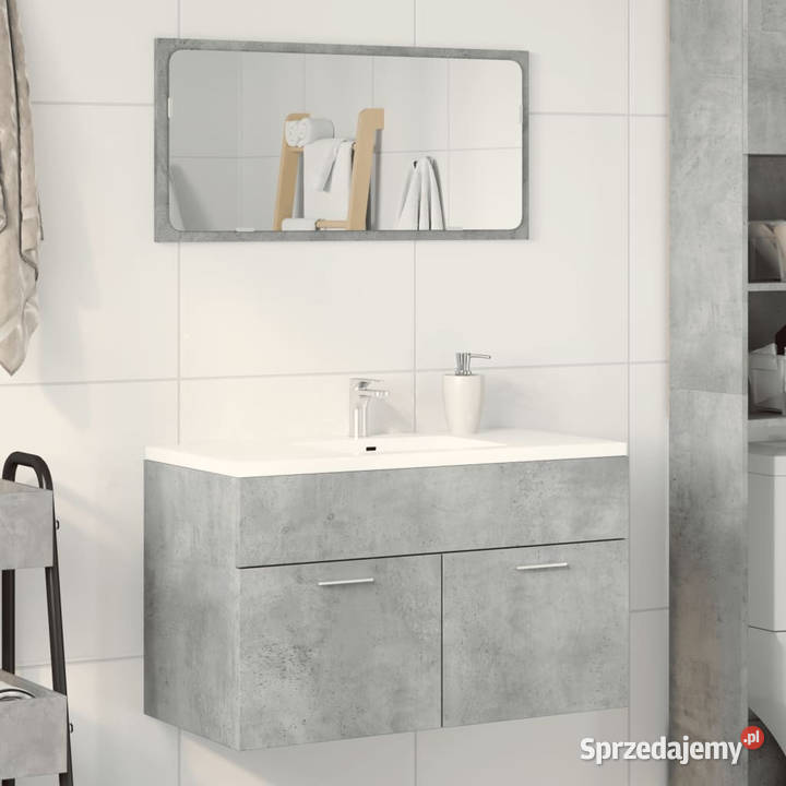 Szafka pod umywalkę szarość betonu 90x385x46 Warszawa