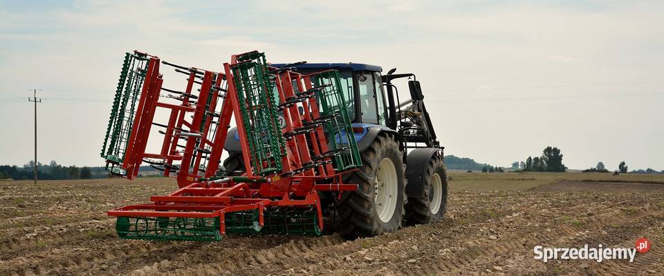 Agregat uprawowy AgroMasz hydraulicznie składany nieuszkodzony Biłgoraj