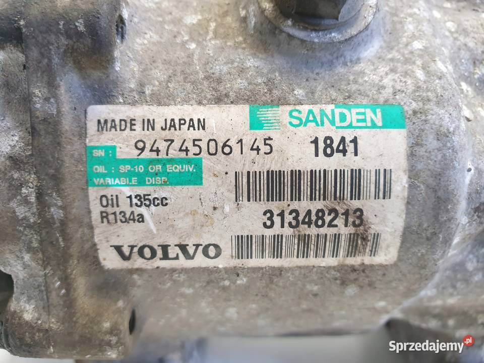 SPRĘŻARKA KLIMATYZACJI Volvo V60 16 D 31348213 Chełm sprzedam