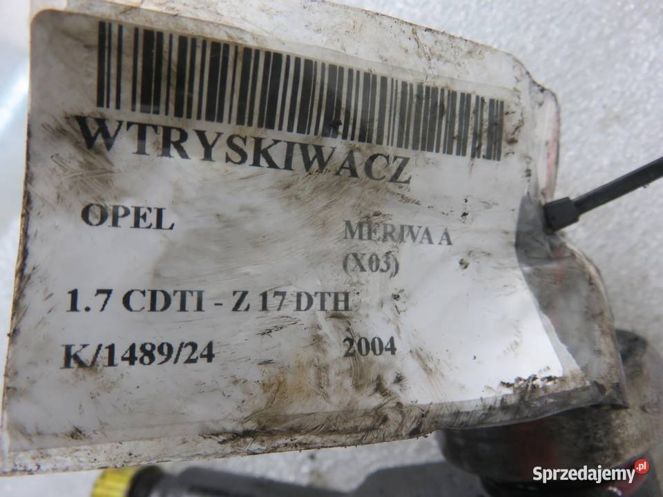 WTRYSKIWACZ OPEL MERIVA A 17 CDTI 8973138612 osobowe małopolskie