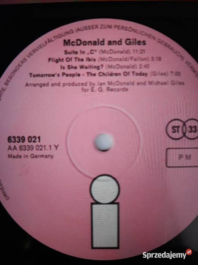 Archiwum prog rocka MCDONALD GILES McDonald Rzeszów