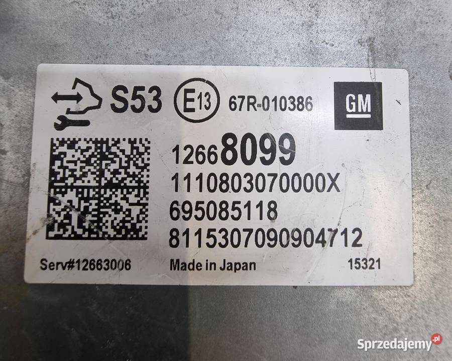 KOMPUTER STEROWNIK SILNIKA OPEL CORSA E 14