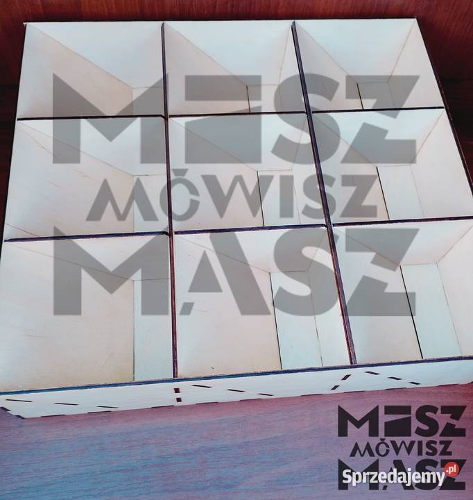 Szkatułkaorganizer na zegarki 3x3 grawer dowolny