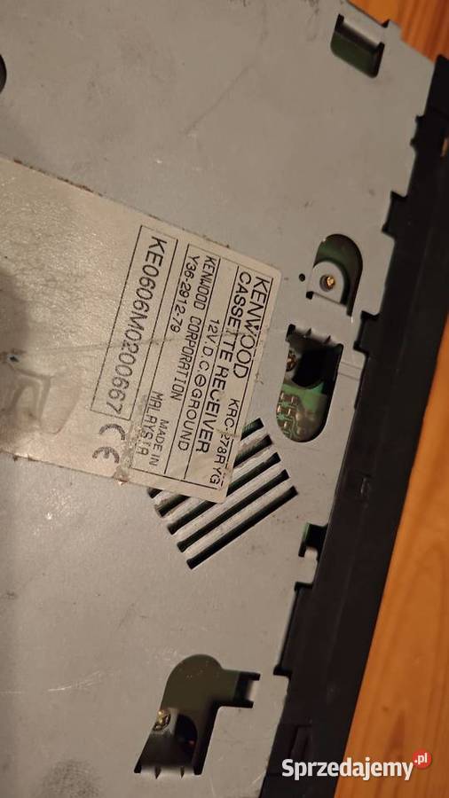 Radio samochodowe Kenwood zielone podświetlenie Bakałarzewo