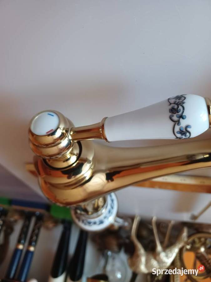 Bateria umywalkowa Mosiądz ceramika