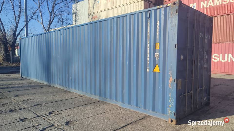 Kontener morski 40 HC wysoki 12 metrowy POLKONT Bełchatów