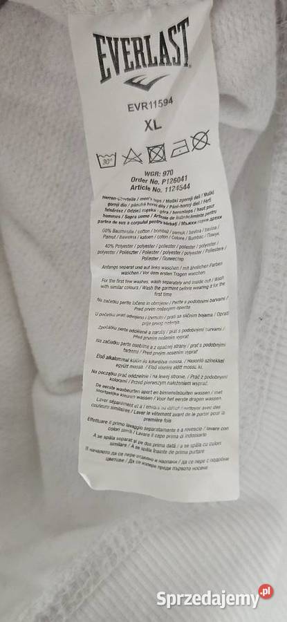 Everlast bluza XL biała nowa siłownia sport Warszawa