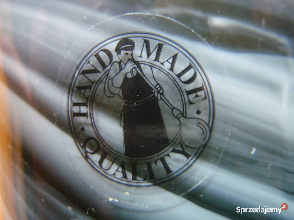 Wazon z dmuchanego szkla marmurkowego wzoru Iina Kraków