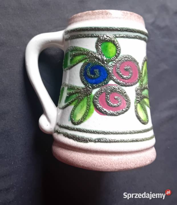 Ceramiczny kufel Fat Lava Strehla DDR lata 60e Porcelana i szkło wielkopolskie Koźminek