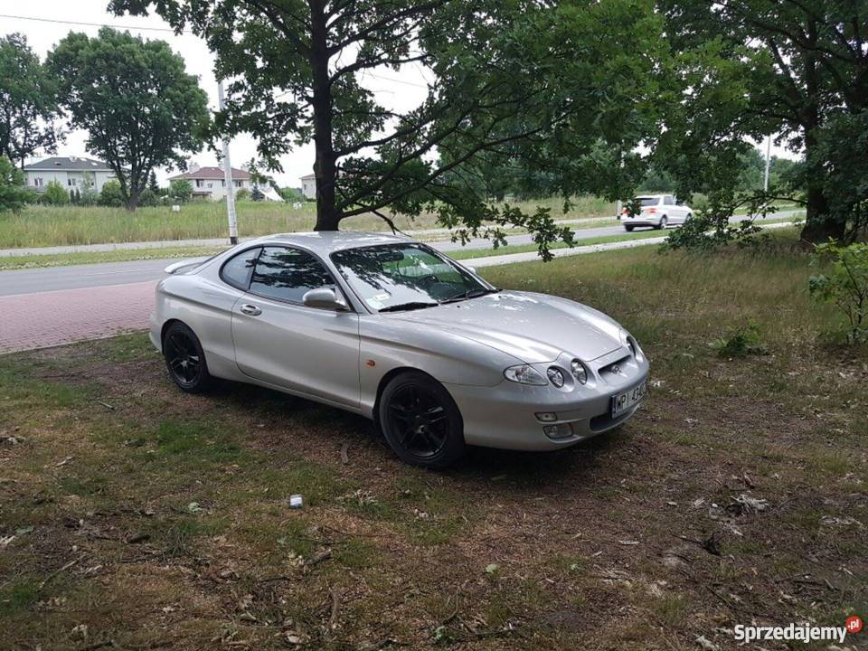 HYUNDAI COUPE RD2 20 LPG 2001 srebrny Samochody osobowe mazowieckie Warszawa