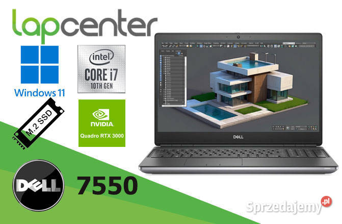 Dell Precision 7550 I710Gen 32 GB 1TB RTX4000 Inny Windows