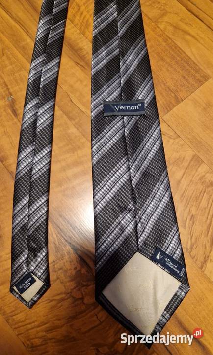 Krawat męski w pasy Vernon Kraków