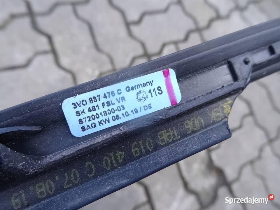 3V0837476C SKODA SUPERB LISTWA ZGARNIAJACA CHROM wielkopolskie