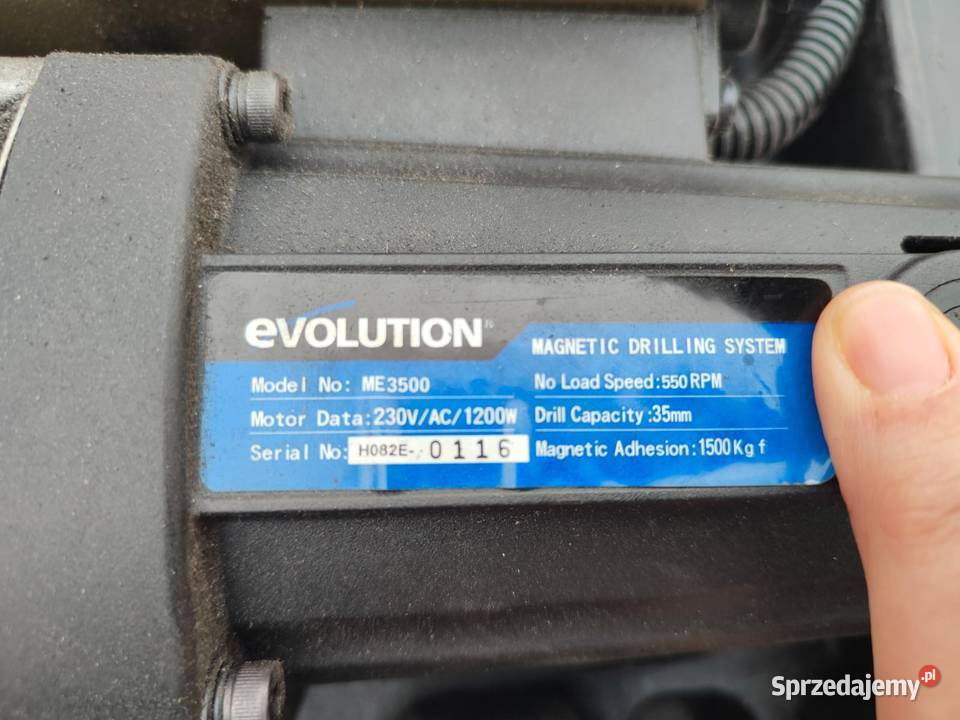 Frezarka magnetyczna magnesówka Evolution ME3500 Zielęcice
