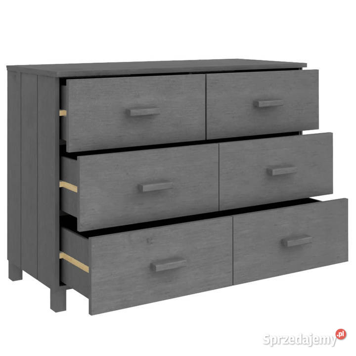 Szafka HAMAR ciemnoszara 113x40x80 lite drewno Warszawa sprzedam