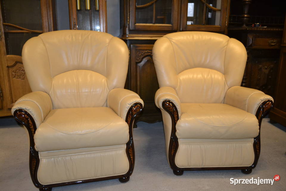 fotele wypoczynkowe skóra sprzedam