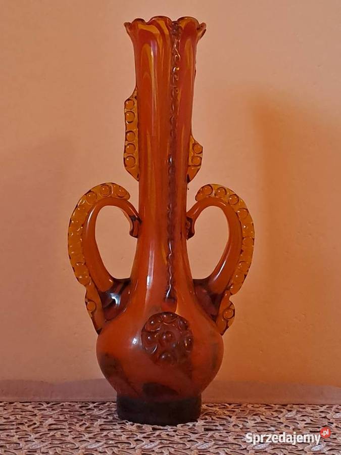 Wazon szklany huta laura Tarnow Tarnów sprzedam