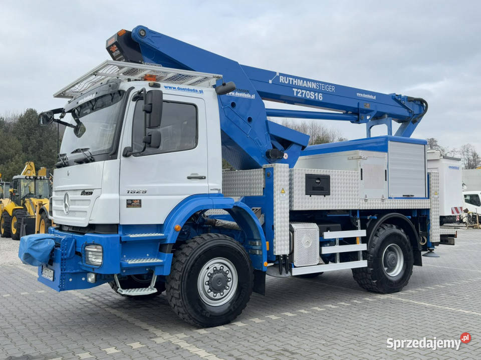 Mercedes AXOR 1829 4x4 Zwyżka RUTHMANN STEIGER Widełki