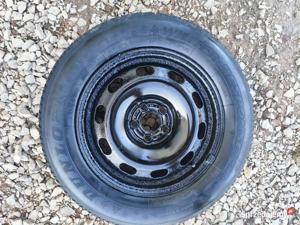 Felgi stalowe 15 opony zimowe Dunlop 19565r15 Gołyszyn sprzedam