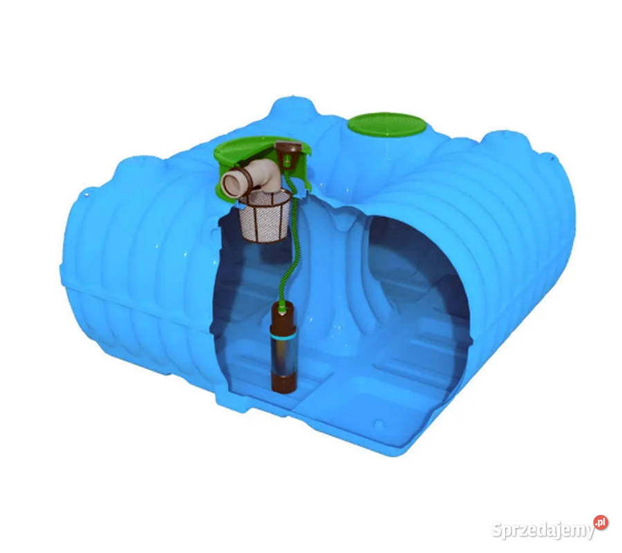 Zestaw Ogrodowy 3000L FLAT z Pompą Auto Zbiorniki na deszczówkę Legnica