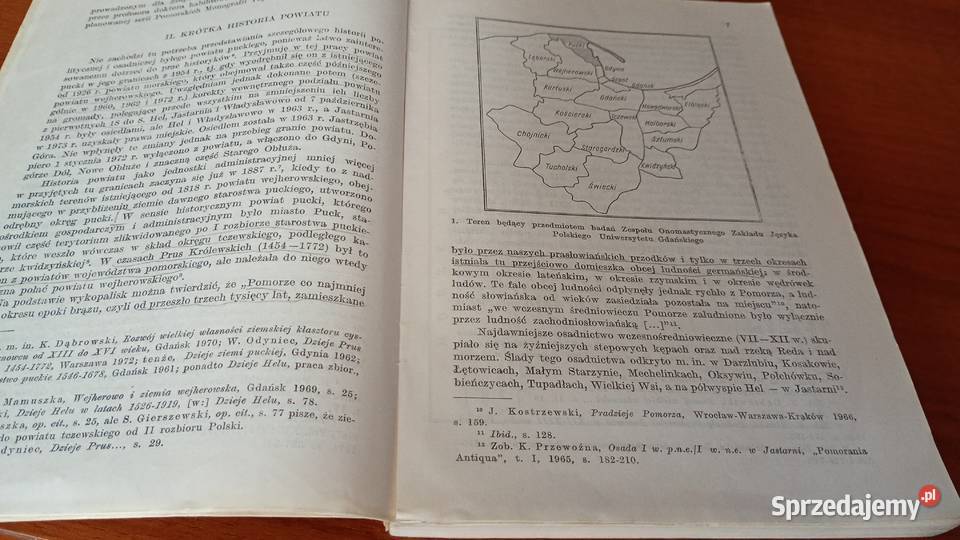 Toponimia byłego powiatu puckiego Pomorskie studia sprzedam