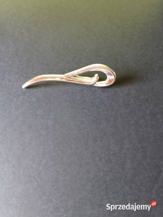 BROSZKA w kolorze srebrnym długa biżuteria boho