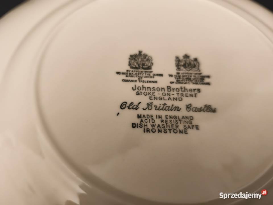 Talerz płaski angielski Johnson Bros Old Britain Porcelana i szkło